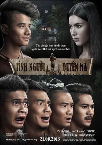Diễn viên Mario Maurer và Davika Hoorne trong phim Tình Người Duyên Ma