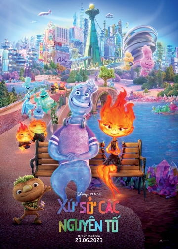 Poster phim hoạt hình Xứ Sở Các Nguyên Tố của Disney Pixar
